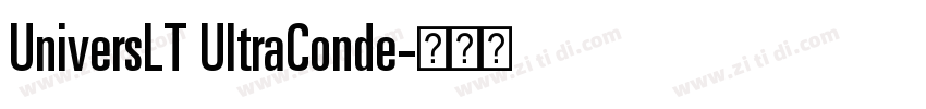 UniversLT UltraConde字体转换